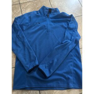 Oakley XL Customized Blue Zip Pullover Jacket